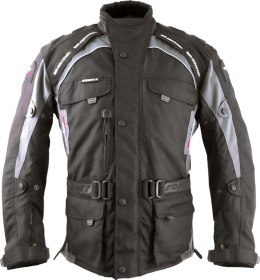 ROLEFF WIELKA PROMOCJA KURTKA TEKSTYLNA DŁUGA Z MEMBRANĄ WIND-TEX KOLOR MODEL LIVERPOOL CZARNY/SZARY ROZMIAR S