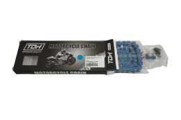 TDH ŁAŃCUCH NAPĘDOWY 520UX-118 (118 OGNIW) X-RING DO 750CCM (DO 60KM) KOLOR NIEBIESKI (520/118)