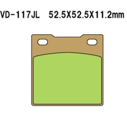 VESRAH KLOCKI HAMULCOWE KH45 SPIEK METALICZNY (ZŁOTE) (MADE IN JAPAN)