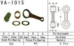 VESRAH KORBOWÓD HONDA TRX 250 TE FOURTRAX RECON '09-'19 (VA1015) (MADE IN JAPAN)