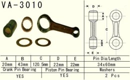 VESRAH KORBOWÓD SUZUKI LTA 400 (LTA400) EIGER '02-'13, LTF 400 (LTF400) KING QUAD '08-'15, DR 350 '90-'99 (MADE IN JAPAN) = VA-3