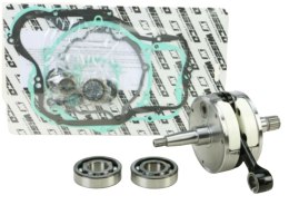 WISECO WAŁ KORBOWY KAWASAKI KX 250 '02-'04 (Z ŁOŻYSKAMI I USZCZELNIACZAMI NA WAŁ ORAZ KOMPLETEM USZCZELEK NA DÓŁ SILNIKA) (HR401