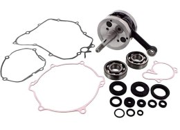 WISECO WAŁ KORBOWY KAWASAKI KX 85/100 '06-'15 (Z ŁOŻYSKAMI I USZCZELNIACZAMI NA WAŁ ORAZ KOMPLETEM USZCZELEK NA DÓŁ SILNIKA) (HR