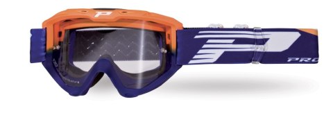 PROGRIP GOGLE PG3450-275 LS RIOT KOLOR POMARAŃCZOWY FLUO NIEBIESKI (SZYBA PG3210, NO FOG, NO SCRACHT) (3450-275 TR) - PROMOCJA -