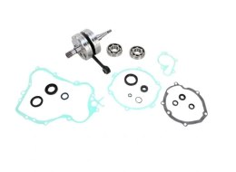 WISECO WAŁ KORBOWY KAWASAKI KX 85/100 '14-19 (Z ŁOŻYSKAMI I USZCZELNIACZAMI NA WAŁ ORAZ KOMPLETEM USZCZELEK NA DÓŁ SILNIKA) (HR 