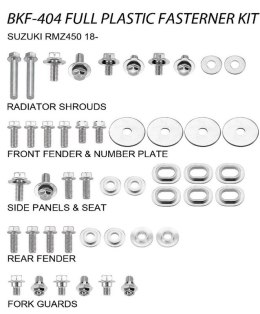 ACCEL KOMPLET ŚRUB DO PLASTIKÓW SUZUKI RMZ 450 '18-20 (BKF-404)