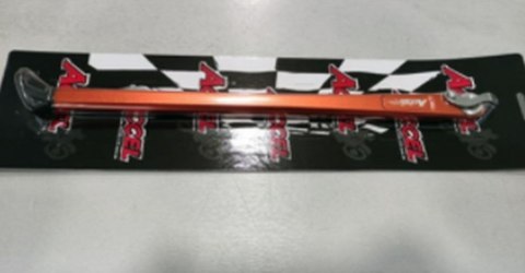 ACCEL STOPKA BOCZNA KTM EXC/EXCF '17-20, HUSQVARNA FE/FX/TE '17-20 KOLOR POMARAŃCZOWY (ALUMINIOWA) (OEM: 79003023044)