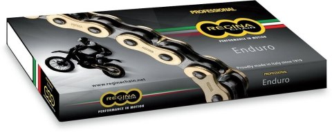 REGINA ŁAŃCUCH NAPĘDOWY 520ZSE (114 OGNIW) Z-RING ENDURO ULTRALIGHT DO 500CCM (ZŁOTY) (ZAPINKA+ZAKUWKA PEŁNA+ ZAKUWKA DRĄŻONA) (
