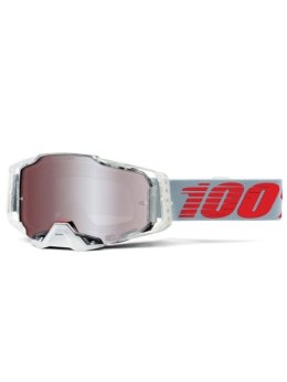 100 PROCENT GOGLE MODEL ARMEGA X-RAY - MIRROR SILVER LENS - KOLOR SZARY/PRZEŹROCZYSTY SZYBKA SREBRNE LUSTRO