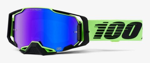 100 PROCENT GOGLE MODEL ARMEGA URUMA - MIRROR BLUE LENS - KOLOR ZIELONY/CZARNY SZYBKA NIEBIESKIE LUSTRO