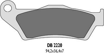 DELTA BRAKING KLOCKI HAMULCOWE KH181 PRZÓD BREMBO - ZASTĘPUJĄ DB2220MX-D ORAZ DB2220QD-D