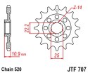 JT ZĘBATKA PRZEDNIA 2145 16 APRILIA 450/550 RXV-SXV 06-12 (214516JT) (ŁAŃC.520)