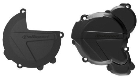 POLISPORT ZESTAW OSŁONA POKRYWY (DEKLA) ALTERNATORA ORAZ OSŁONA POKRYWY SPRZĘGŁA I OSŁONY POMPY WODY KTM EXC/XCW TPI 250/300, HU