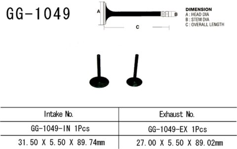 VESRAH ZAWÓR SSĄCY HONDA CRF 230 '03-20' (OEM: 14711-KBB-900) (1SZT.) (MADE IN JAPAN)