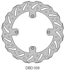 DELTA BRAKING TARCZA HAMULCOWA PRZÓD HUSQVARNA CR/WR 125 '00-13, TR/TC/WR 250 '00-13, TE/TC 450/510/610 '05-10, WAVE (260X120X3M