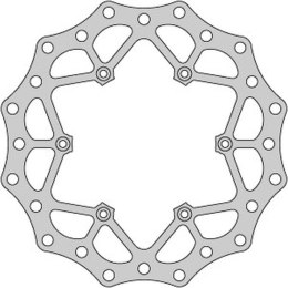 DELTA BRAKING TARCZA HAMULCOWA PRZÓD KTM 2T/4T '91-21, HUSABERG, HUSQVARNA, GAS-GAS '21, WAVE ULTRA LIGHT (260X126,5X3MM) (6X6,5