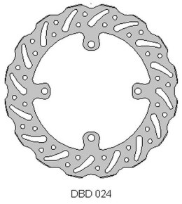 DELTA BRAKING TARCZA HAMULCOWA PRZÓD SUZUKI RMZ 250 '07-21, RMZ 450 '05-21, RMX450 '10-19, WAVE (250X118X3MM) (4X9,5MM) (NG1048X