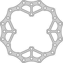 DELTA BRAKING TARCZA HAMULCOWA PRZÓD SUZUKI RMZ 250 '07-21, RMZ 450 '05-21, RMX450 '10-19, WAVE ULTRA LIGHT (250X118X3MM) (4X9,5