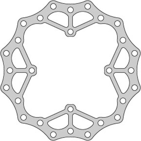 DELTA BRAKING TARCZA HAMULCOWA PRZÓD SUZUKI RMZ 250 '07-21, RMZ 450 '05-21, RMX450 '10-19, WAVE ULTRA LIGHT (250X118X3MM) (4X9,5