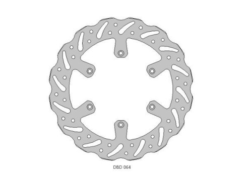 DELTA BRAKING TARCZA HAMULCOWA PRZÓD YAMAHA YZ 125 '17-21, WRF/YZ/YZF 250 '15-21, WRF/YZF 450 '16-21 WAVE (270X118X3,1MM) (6X6,5