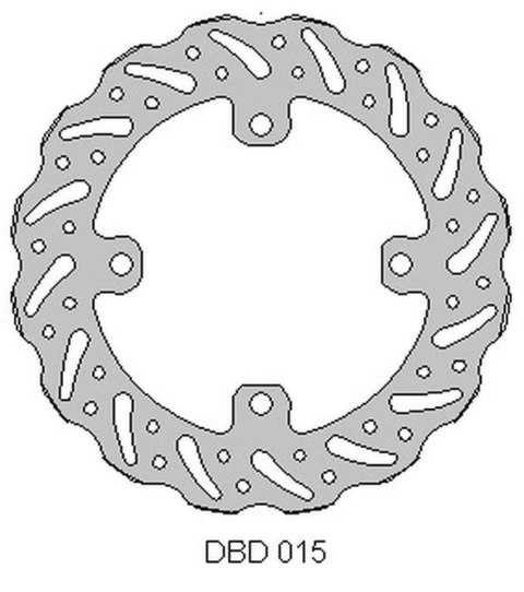 DELTA BRAKING TARCZA HAMULCOWA TYŁ KAWASAKI KX 125 '03-08, KX 250 '03-18, 21, KX 450 '06-18, 21, KLX 450 '07-21, KXE 450'10-20, 