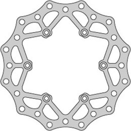 DELTA BRAKING TARCZA HAMULCOWA TYŁ KTM 2T/4T '91-21, HUSABERG, HUSQVARNA, GAS-GAS '21, WAVE ULTRA LIGHT (220X110X4MM) (6X6,5MM) 