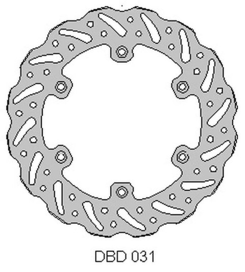 DELTA BRAKING TARCZA HAMULCOWA TYŁ YAMAHA WR 125 '92-00, YZ 125 '90-00,WR/YZ 250 '90-00, WRF/YZF 400/426 '98-00, WAVE (220X115X4