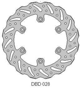 DELTA BRAKING TARCZA HAMULCOWA TYŁ YAMAHA YZ 125 '02-21, WRF 250 '02-21, WR 250 '02-07, YZ/YZF 250 '02-21, WRF/YZF '02-21, WAVE 