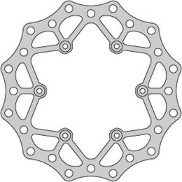 DELTA BRAKING TARCZA HAMULCOWA TYŁ YAMAHA YZ/WR 125 '98-01, YZ/WR 250 '98-'01, YZF/WRF 400/426 '99-01, WAVE ULTRA LIGHT (240X115