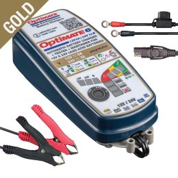 OPTIMATE ŁADOWARKA AKUMULATORÓW OPTIMATE 6 AMPMATIC 12V 6A 6-240AH / 24V 3A 3-120AH, STD / AGM / GEL / DEEP CYCLE / CA-CA, SAE (