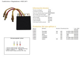 DZE REGULATOR NAPIĘCIA POLARIS SCRAMBLER 400 00-02, TRAIL BLAZER 250/400 (4060208) (ESR958)