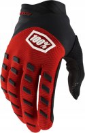 100 PROCENT RĘKAWICE CROSS/ENDURO MODEL AIRMATIC RED/BLACK KOLOR CZERWONY/CZARNY ROZMIAR M