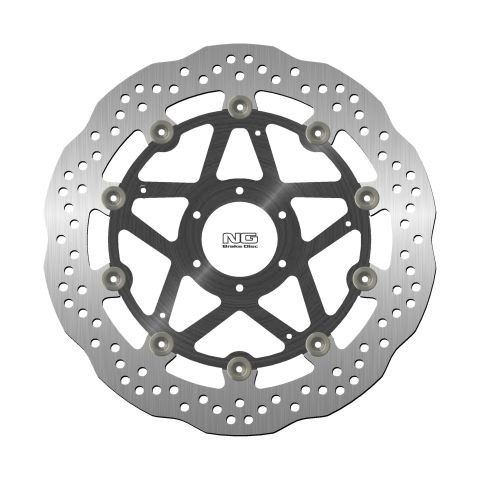 NG TARCZA HAMULCOWA PRZÓD DUCATI MONSTER 696 '08-14, ST3/ST4 '03-07 (320X64X5MM) (6X8,5MM) WAVE PŁYWAJĄCA (ŚRODEK ALUMINIOWY)