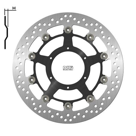NG TARCZA HAMULCOWA PRZÓD HONDA CBR1000RR '08-09 (310X94X5MM) (6X6,5MM) PŁYWAJĄCA (ŚRODEK ALUMINIOWY)