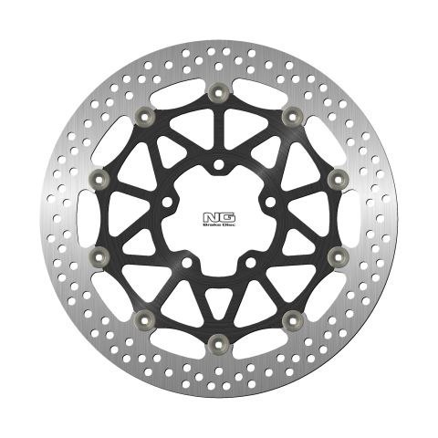 NG TARCZA HAMULCOWA PRZÓD KAWASAKI ZX-100R/RR '17-21 (330X80,5X5MM) (5X10,5MM) PŁYWAJĄCA (ŚRODEK ALUMINIOWY)