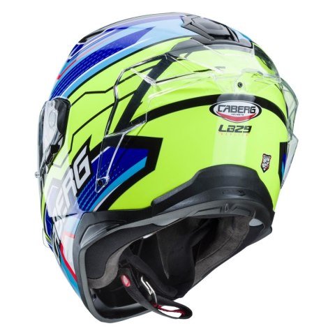 CABERG WYPRZEDAŻ KASK INTEGRALNY Z BLENDĄ MODEL DRIFT EVO LB29 (PINLOCK) KOLOR CZARNY/NIEBIESKI/ŻÓŁTY FLUO ROZMIAR XXL (PINLOCK 