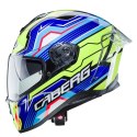 CABERG WYPRZEDAŻ KASK INTEGRALNY Z BLENDĄ MODEL DRIFT EVO LB29 (PINLOCK) KOLOR CZARNY/NIEBIESKI/ŻÓŁTY FLUO ROZMIAR M (PINLOCK W 