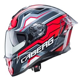 CABERG WYPRZEDAŻ KASK INTEGRALNY Z BLENDĄ MODEL DRIFT EVO LB29 (PINLOCK) KOLOR CZARNY/SZARY/CZERWONY ROZMIAR XL (PINLOCK W ZESTA