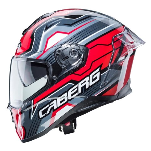 CABERG WYPRZEDAŻ KASK INTEGRALNY Z BLENDĄ MODEL DRIFT EVO LB29 (PINLOCK) KOLOR CZARNY/SZARY/CZERWONY ROZMIAR M (PINLOCK W ZESTAW