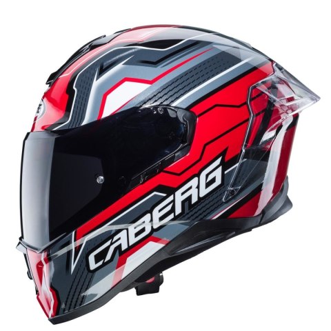 CABERG WYPRZEDAŻ KASK INTEGRALNY Z BLENDĄ MODEL DRIFT EVO LB29 (PINLOCK) KOLOR CZARNY/SZARY/CZERWONY ROZMIAR M (PINLOCK W ZESTAW