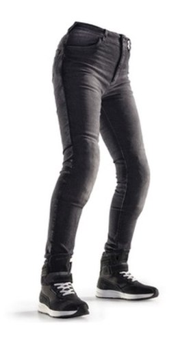 MODEKA PROMOCJA (2020-2022) SPODNIE JEANSY MOTOCYKLOWE DAMSKIE CITY NOMAD KIM BLACK KOLOR CZARNY ROZMIAR M