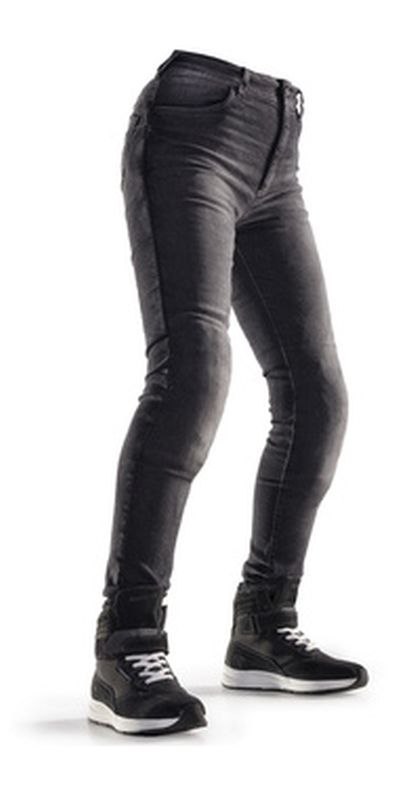 MODEKA PROMOCJA (2020-2022) SPODNIE JEANSY MOTOCYKLOWE DAMSKIE CITY NOMAD KIM BLACK KOLOR CZARNY ROZMIAR M