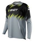 SHOT RACING WYPRZEDAŻ KOSZULKA MOTO DEVO VERSUS GREY KOLOR SZARY/CZARNY/ŻÓŁTY ROZMIAR L