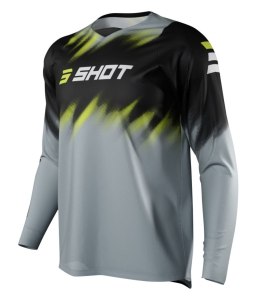 SHOT RACING WYPRZEDAŻ KOSZULKA MOTO DEVO VERSUS GREY KOLOR SZARY/CZARNY/ŻÓŁTY ROZMIAR L