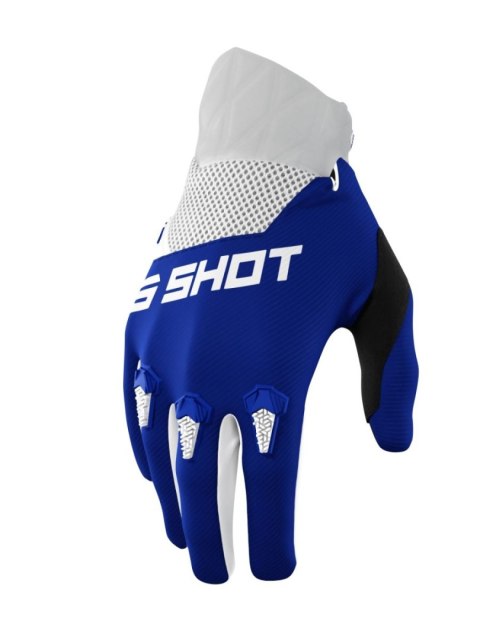 SHOT RACING WYPRZEDAŻ RĘKAWICE MOTO DEVO BLUE KOLOR NIEBIESKI/BIAŁY ROZMIAR 08