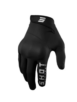 SHOT RACING WYPRZEDAŻ RĘKAWICE SOFTSHELL ZIMOWE TRAINER CE 2.0 BLACK KOLOR CZARNY/SZARY ROZMIAR 09