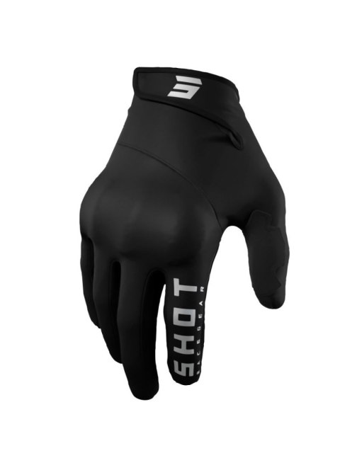 SHOT RACING WYPRZEDAŻ RĘKAWICE SOFTSHELL ZIMOWE TRAINER CE 2.0 BLACK KOLOR CZARNY/SZARY ROZMIAR 09