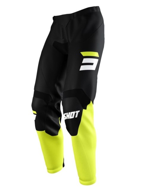 SHOT RACING WYPRZEDAŻ SPODNIE MOTO DEVO RAW BURST NEON YELLOW KOLOR CZARNY/ŻÓŁTY/BIAŁY ROZMIAR 28