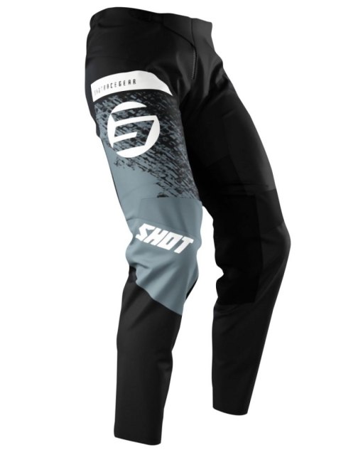 SHOT RACING WYPRZEDAŻ SPODNIE MOTO DEVO ROLL BLACK KOLOR CZARNY/SZARY/BIAŁY ROZMIAR 30