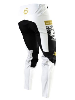 SHOT RACING WYPRZEDAŻ SPODNIE MOTO DEVO ROLL GOLD KOLOR BIAŁY/ZŁOTY/CZARNY ROZMIAR 26